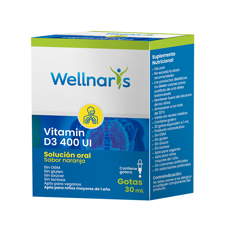 Wellnaris Vitamina D3 400 UI
